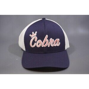 NEW Golf Cobra Crown C Trucker 110 Adjustable SnapBack Cap Navy Blazer Pink